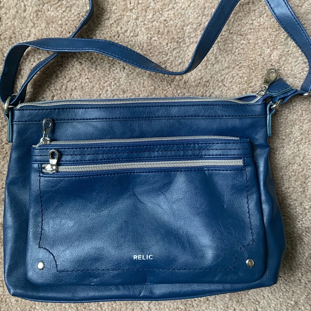 Relic leather crossbody new